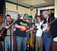Seattle Bluegrass Band, Dysfunction Junction  - L to R: Jason Stewart, Tim Wetmiller, Pat Ferris, John Brogan, Kent Nelson